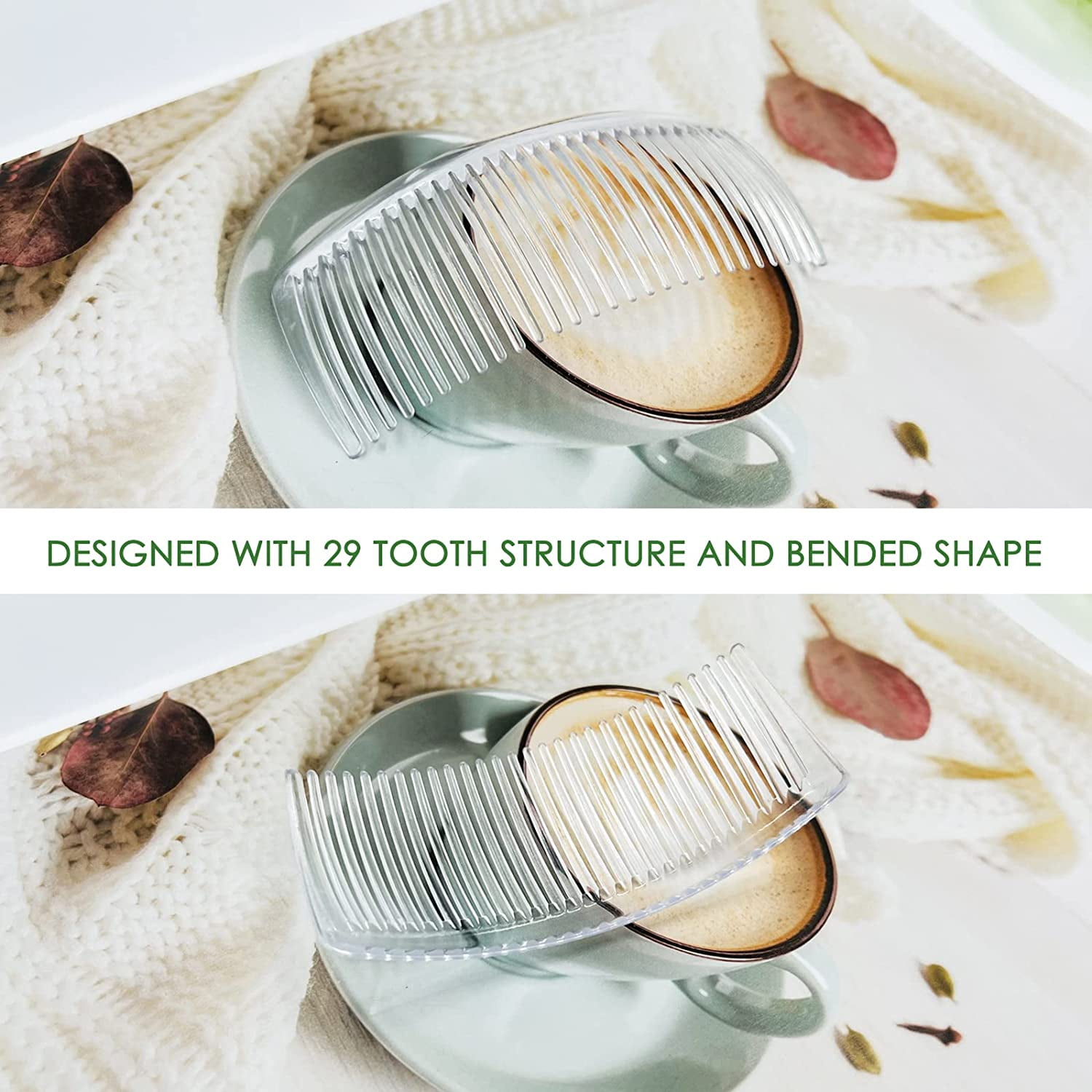 4 PCS Hair Side Combs Mini Hair Combs, French Hair Side