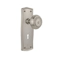 thumbnail image 6 of nostalgic warehouse prairie plate with keyhole meadows knob, passage - 2.75", polished brass, 6 of 6