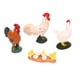 thumbnail image 1 of Juguetes de animales de pollo de granja, 4pcs de animales de granja de vinilo adorno para exposir, 1 of 7