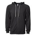 thumbnail image 1 of Independent Trading B11476502 Unisex Lightweight Loopback Terry Zip Hood, Black - Extra Small, 1 of 2