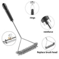 thumbnail image 4 of Barbecue en Acier Inoxydable Brosse Propre Portable Tête Barbecue Grill Brosse Propre avec Sac de Rangement, 4 of 9