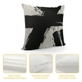 thumbnail image 4 of Creowell Black and Beige Throw Pillows Cover，Abstract Modern Pillow Covers，Black and Beige Bedroom Decor，Abstract Pillow Covers for Home livingroom Bedroom 18x18in, 4 of 5