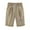 Khaki, variant on Women's Summer Shorts Cotton Print Pants Lacing Beach Workout Lighweight Capris Loose Fit Casual Beach Shorts with Pockets S-2XL