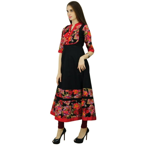Phagun Floral Pattern Kurta Cotton Anarkali Ethnic Kurti Designer Dress