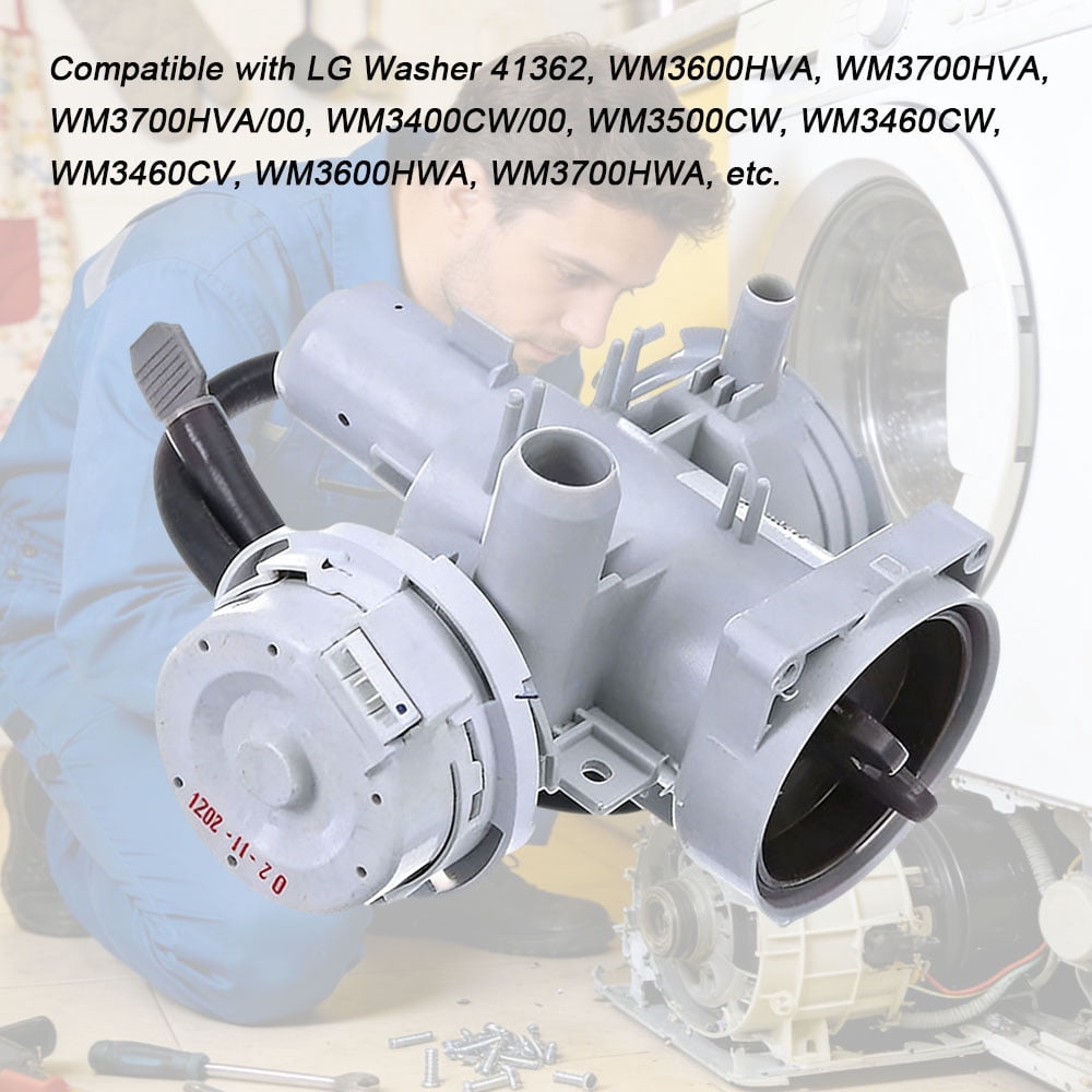 TOP-MAX AHA75693425 Washer Drain Pump Assembly, Replacement Pump fit for LG Washer, Replace AHA75693425, EAP12750085, AP6978815, PS12750085