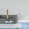thumbnail image 2 of Estatuas de mujeres, figura abstracta de lectora, estatuas africanas, figura humana decorativa, resina, artesanía artística, adorno adecuado para esta, 2 of 8
