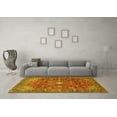 thumbnail image 3 of Ahgly Company Machine Washable Indoor Rectangle Persian Yellow Traditional Area Rugs, 5' x 8', 3 of 4