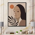 thumbnail image 2 of Designart 'Retro Minimal Portrait of Young Girl' Modern Framed Canvas Wall Art Print, 2 of 5