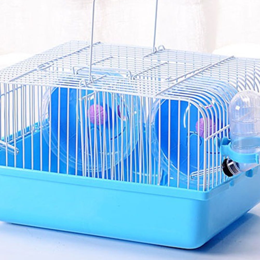 ULTNICE ferret cages indoor Hamster Cage Iron Wire Blue Multi-functional Pet Care 1Set