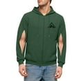 thumbnail image 5 of Txeol Mens Dialysis Sweatshirts with Arm Zipper Full-Zip Hemodialysis Warm Lightweight Hooded Jackets Outdoor Athletic Hoodies,Army Green,XL, 5 of 7