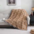 thumbnail image 2 of AZXY 40x60 Blankets for Beds,Brown Throw Blanket,Blankets and Throws Clearance In Store,Soft Fuzzy Plush Fleece Throw Blanket, 2 of 6