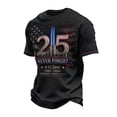 thumbnail image 2 of LNZGNM 9/11 25th Anniversary Memorial T-shirts for Men Short Sleeve Crew Neck Patriotic Lightweight Top Sport Leisure Everyday,Royal Blue(XXL), 2 of 3