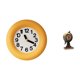 thumbnail image 1 of Reloj de pared redondo moderno y silencioso con contador para dormitorio o escritorio. Figura decorativa de globo terráqueo. Reloj de mesa de resina y, 1 of 8