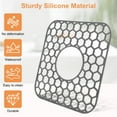 thumbnail image 6 of TSV 2pcs Silicone Sink Protectors for Kitchen Sink, Non-slip Kitchen Sink Mat Grid for Kitchen Bottom of Stainless Steel Porcelain Sink, 6 of 7