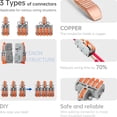 thumbnail image 4 of Kit de conectores de cables GKEEMARS Compact Splicing, 26 piezas, 24 a 12 AWG, 4 of 7