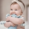 thumbnail image 5 of Organic Cotton Baby Stuffed Animal Toy, Soft Plush elephant, Blue 6-Inch, Safe for Newborns 0-36 Months | Hypoallergenic & Machine Washable, 5 of 9