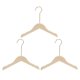 thumbnail image 1 of 3uds B13 Madera Unique Bargains traje perchas 300mm Longitud Redondo Cabeza U-Muescas abrigo percha con 15cm 360° gancho Redondo gancho para Chaqueta Pantalones camisa, 1 of 7