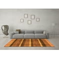 thumbnail image 3 of Ahgly Company Indoor Square Abstract Orange Modern Area Rugs, 7' Square, 3 of 4