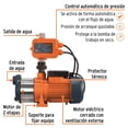 thumbnail image 2 of Bomba presurizadora multietapas 1/2 HP, Truper TRUPER PREM-1/2, 2 of 4