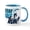 White/Blue Inside, variant on CafePress - Swim Bike Run Mug - 11 oz Ceramic Mug - Novelty Coffee Tea Cup