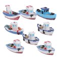 thumbnail image 2 of 8 piezas estilo playa barco miniatura playa barco decoraciones playa paisaje decoración accesorios, 2 of 7