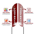 thumbnail image 2 of Football Feather flag for Outdoor by Mavis Print | 11.5 FEET Long Polyester Outdoor Banner Flag for Easy Hang | HD Print Swooper I Flag Only forFootball Promotion | Made in USA I Flag Only, 2 of 5