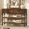 thumbnail image 4 of Accreate 41" Entryway Table, Console Table with 2 Drawers, Sofa Table Narrow Long with 2-Tier Storage Shelves for Living Room, Couch, Hallway, Foyer, Kitchen Counter, 4 of 7