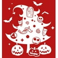 thumbnail image 2 of Girl's The Nightmare Before Christmas Character Christmas Tree  Graphic Tee Red X Small, 2 of 5