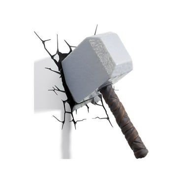 3DLightFX Thor Hammer 3D Deco LED Wall Light, Battery Operated