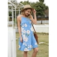 thumbnail image 4 of Airmenty Summer Dresses for Women Beach Floral Tshirt Sundress Sleeveless Casual Loose Tank Dress, 4 of 6