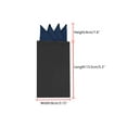 thumbnail image 3 of INSPIRE CHIC Men's Pocket Squares PreFolded Triangles On Card Suit Handkerchief Navy Blue One Size, 3 of 4
