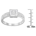 thumbnail image 4 of 14KT White Gold 0.5 ct. TDW Round, Baguette and Princess-Cut Diamond Ring(H-I, SI2-I1), 4 of 4