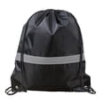 thumbnail image 1 of Reflective Stripe Drawstring Gym Backpack With Spacious Capacity Waterproof Sports Shoulder Bag For Running Cycling Gear Yellow, 1 of 5