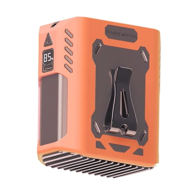Xihbxyly Ventilador de Cuello Colgante, Dispositivo de Enfriamiento Ajustable para La Cintura, Potente Ventilador Portátil de Cinco Velocidades, Batería de Larga Duración, Ideal para Trabajo Al Aire