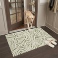 thumbnail image 2 of Entryway Rug 2'x3', Sage Green Geometric Kitchen Runner Rugs Non-Slip Carpet Mats, Farmhouse Abstract Stripes Graffiti Bedside Rugs Runners Washable Floor Carpet for Bathroom Laundry Room, 2 of 7