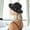 Black, variant on Women's Baseball Caps Ladies Fashion Fedora Hat Panama Hat With Handmade Pearls,Yellow Women's Accessories Baseball Caps