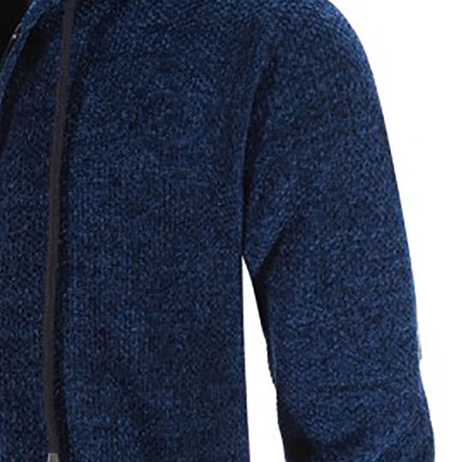 Odeerbi Trench Coats for Men Mid-length Hooded Jacket Windbreaker Solid Solor Casual Anoraks Navy