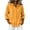 Yellow, variant on Enjoytime Womens Tops Solid Hooded 3/4 Sleeve Button Down Shirt Summer Casual Linen Plus Size Clothing 2026
