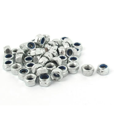 Uxcell 5/16"-18 Serrated Flange Hex Lock Nuts, Carbon Steel