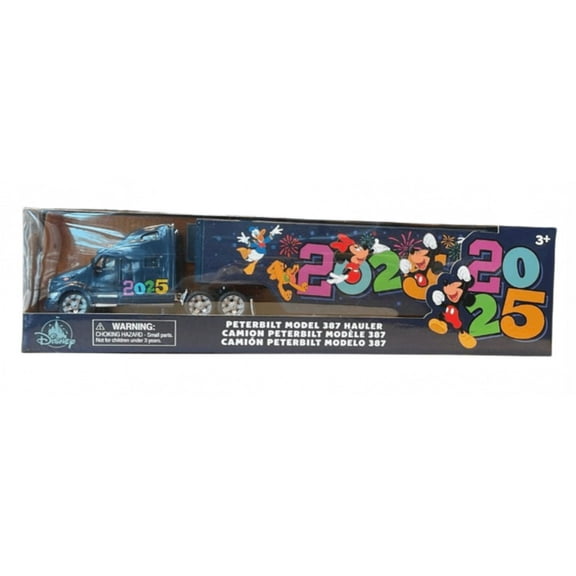 Disney Parks WDW 2025 Mickey & Friends Toy Truck Peterbilt Hauler New with Tag