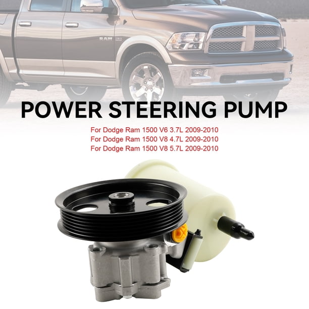Power Steering Pump With Reservoir – Fits Dodge Ram 1500 3.7L 4.7L 5.7L 2009–2010 – Direct Replacement