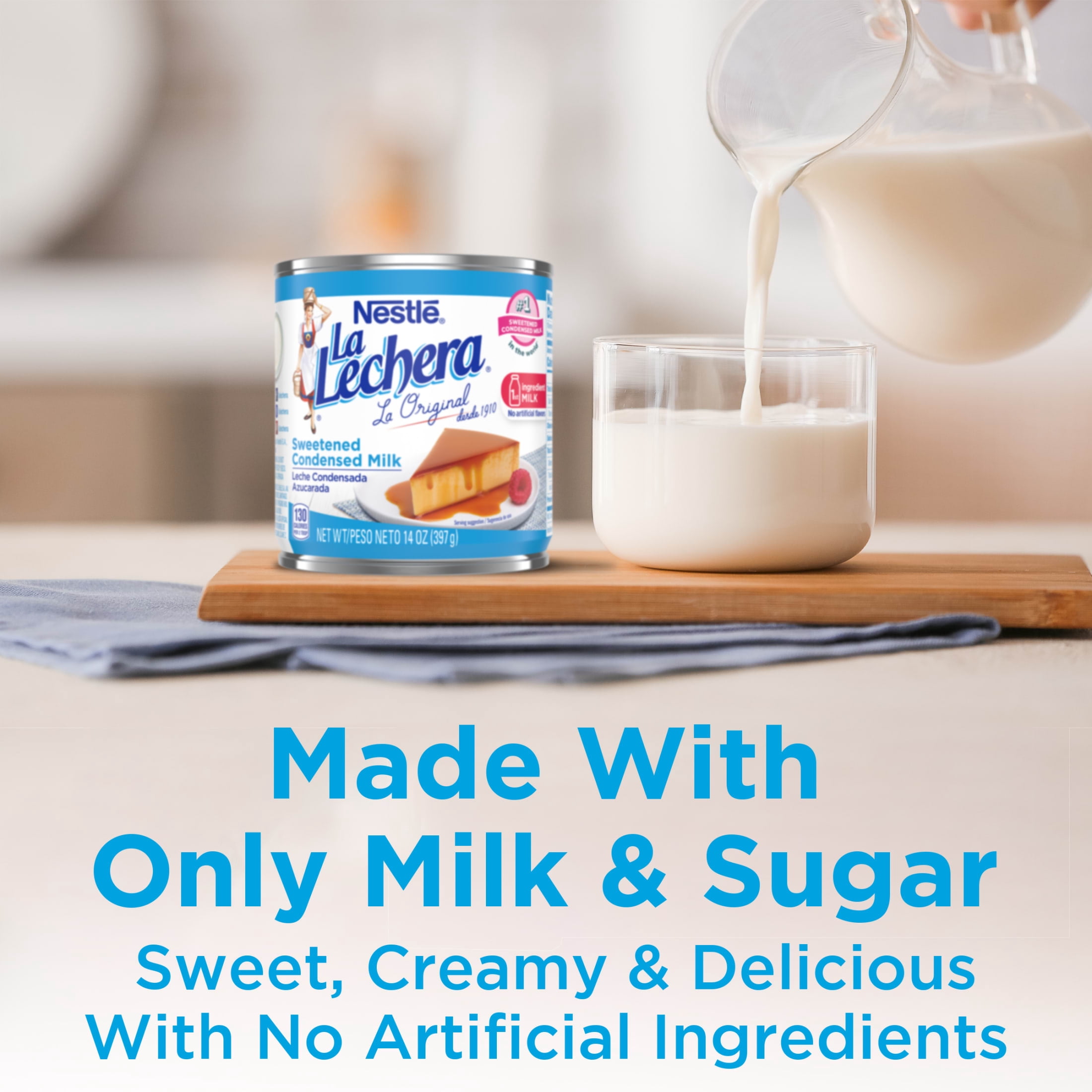 Nestle La Lechera Sweetened Condensed Milk, 14 oz Can