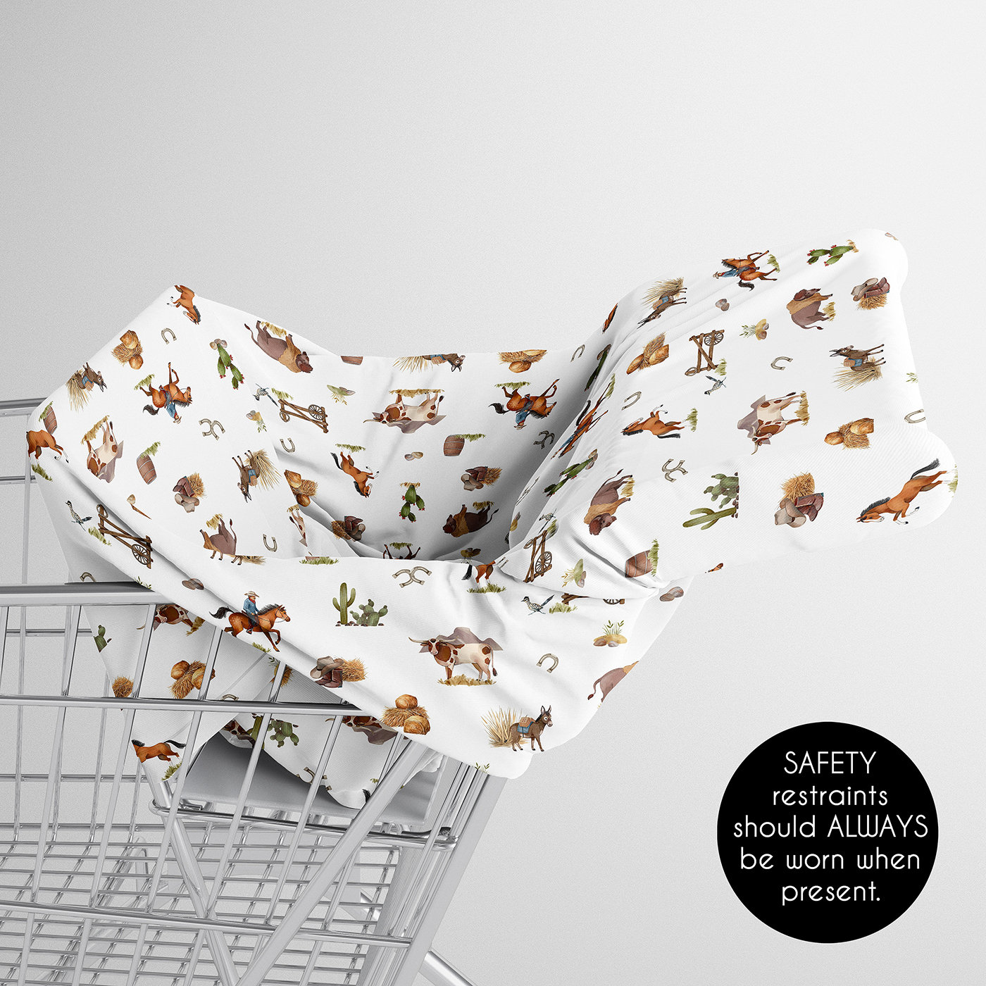 Sweet Jojo Designs Country Western Boy Multi Use Baby Car Seat and Nursing Cover