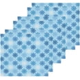 thumbnail image 3 of SKYSONIC Blue Snowflake Washcloths Set of 4, Highly Absorbent Soft Cotton Fingertip Towels for Bathroom, Kitchen, Gym, Spa, Home Decor, 12 x 12 Inch, 3 of 7