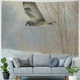 thumbnail image 4 of Orinice Bird Flying Snowy Landscape Tapestry Wall Hanging Unique Style Graphic Tapestries Home Wall Decor Art 40x30inch, 4 of 6