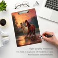 thumbnail image 4 of Acrylic Writing Board Gold 12.5*9 Inch Clipboards Transparent Acrylic Material Suitable For Office Classroom Teachers Fashion Bloggers Stationery Enthusiasts Sun and The Horses, 4 of 9