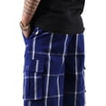 thumbnail image 2 of Ma Croix Men's Checkered Loose Fit Plaid Cargo Shorts, 2 of 5