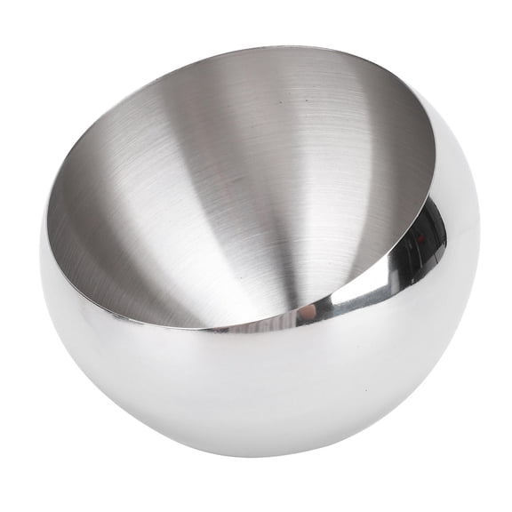 YAHHU 304 Stainless Steel Slanted Serving Bowl – Medium, Easy‑Clean, Rust‑Resistant, Versatile Kitchen Seasoning & Snack Bowl