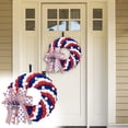 thumbnail image 1 of Independence Day Front Door Bow Red White And Blue Patriotic Wreath, 1 of 8