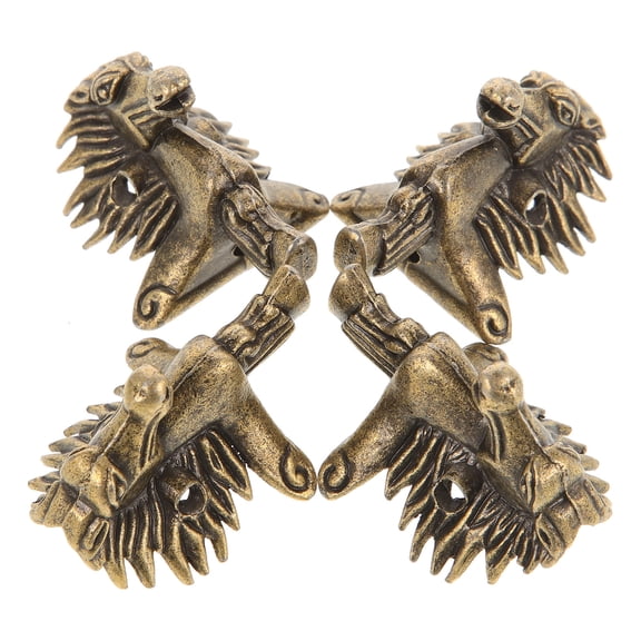 LEORX 4Pcs Replacement Legs For Furniture Antique Style Alloy Furniture Legs For Packaging Boxes